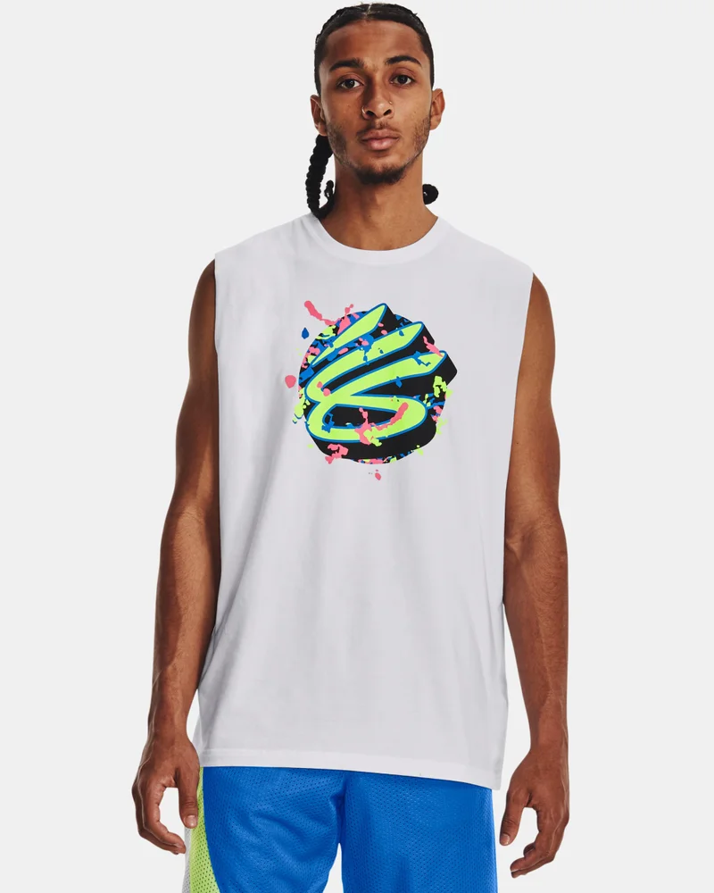 UNDER ARMOUR Men's Curry Sleeveless T-Shirt